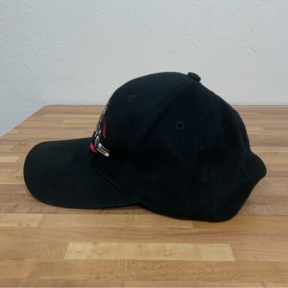 Vintage 90s Logo 7 NHL Hockey Phoenix Coyotes Adjustable Strap Back Hat Black - Picture 2 of 7